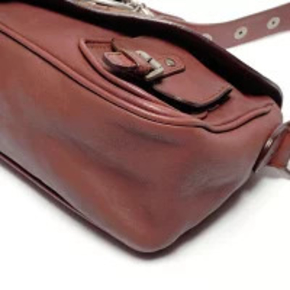 Christian Dior Gaucho Leather Shoulder Bag Red - Picture 7 of 13